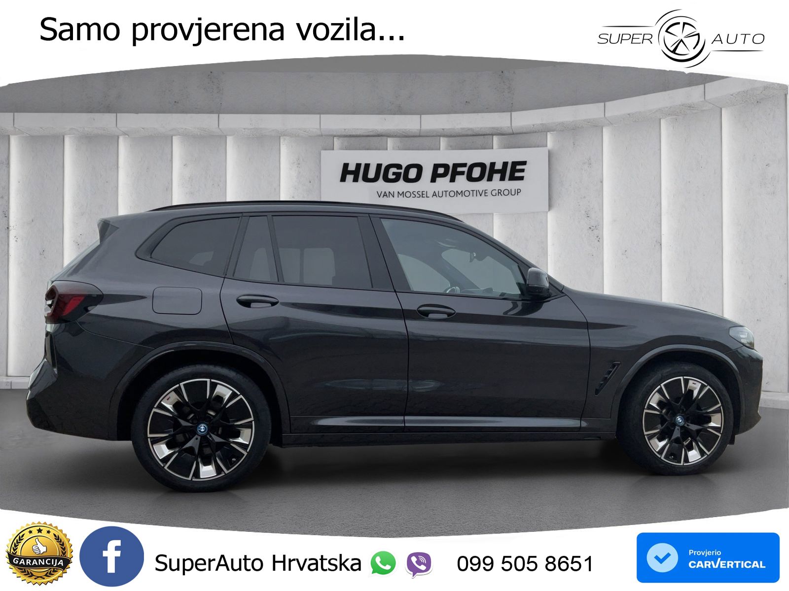 BMW iX3 80 kWh (286 KS) ACC+HEAD+GR SJED+360+PANO