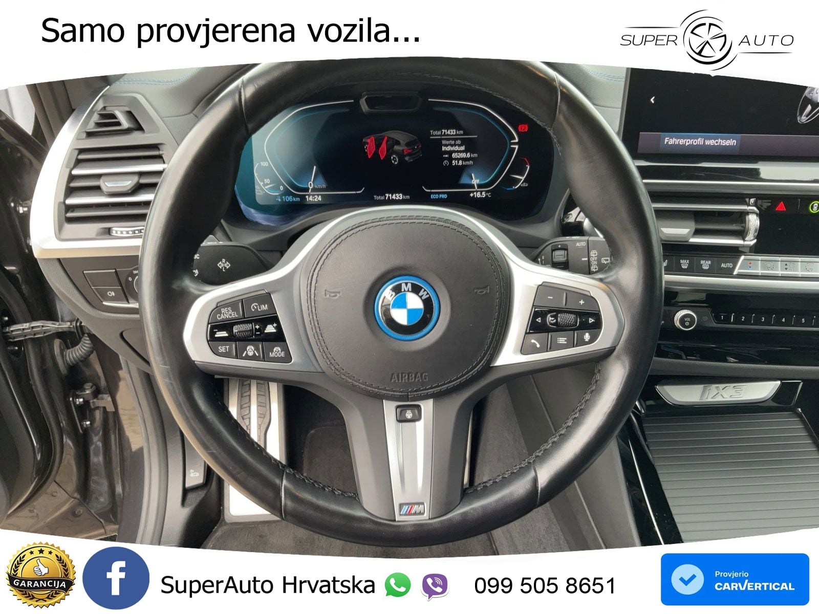 BMW iX3 80 kWh (286 KS) ACC+HEAD+GR SJED+360+PANO