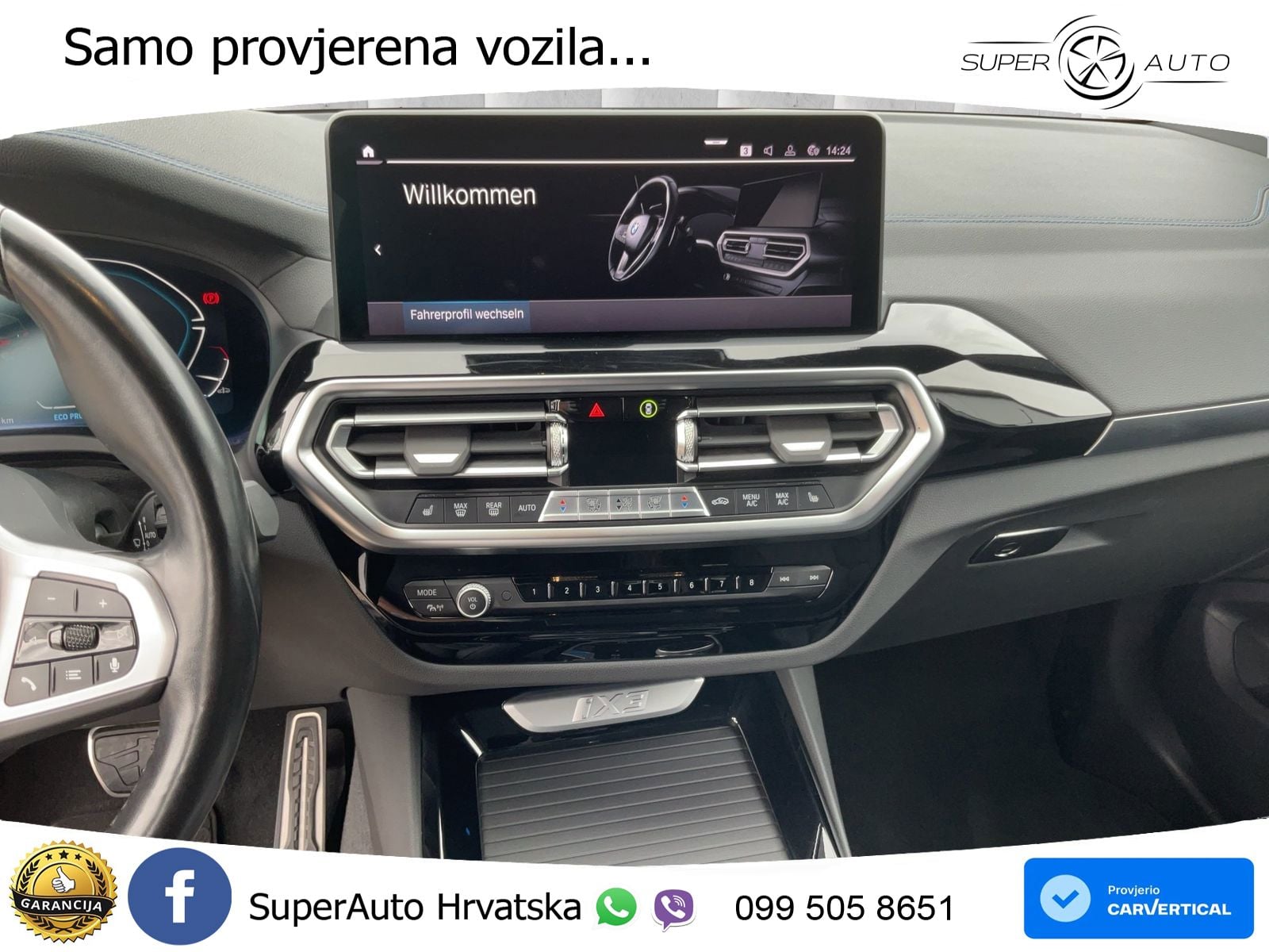 BMW iX3 80 kWh (286 KS) ACC+HEAD+GR SJED+360+PANO