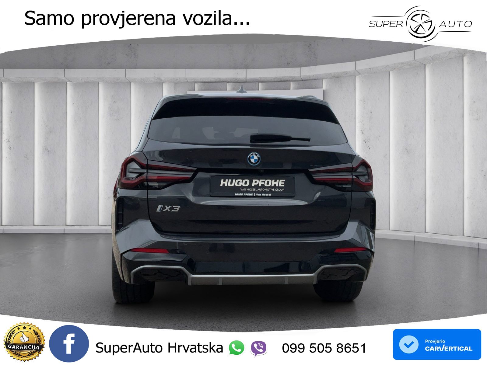 BMW iX3 80 kWh (286 KS) ACC+HEAD+GR SJED+360+PANO