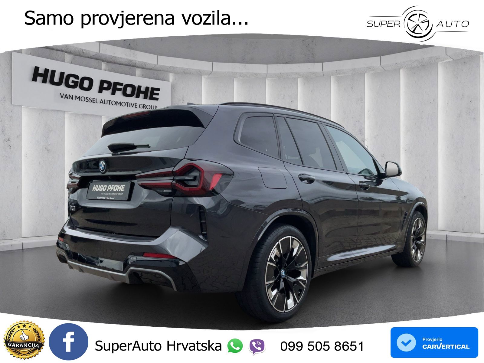 BMW iX3 80 kWh (286 KS) ACC+HEAD+GR SJED+360+PANO
