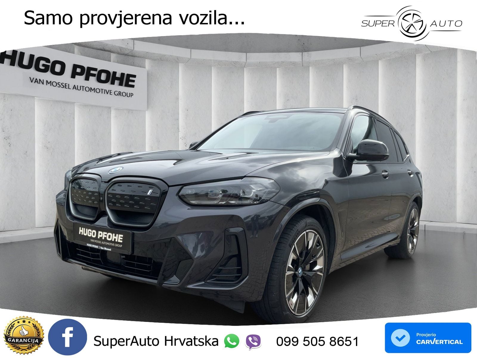 BMW iX3 80 kWh (286 KS) ACC+HEAD+GR SJED+360+PANO