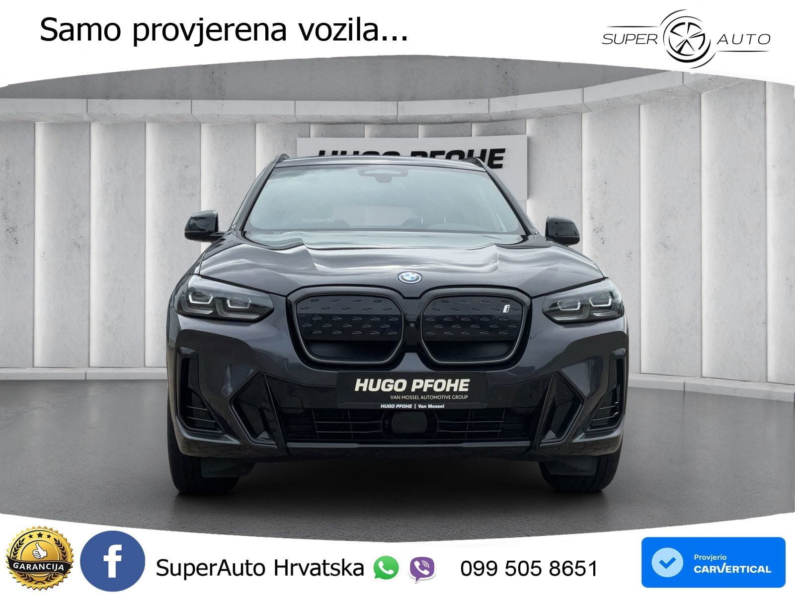 BMW iX3 80 kWh (286 KS) ACC+HEAD+GR SJED+360+PANO