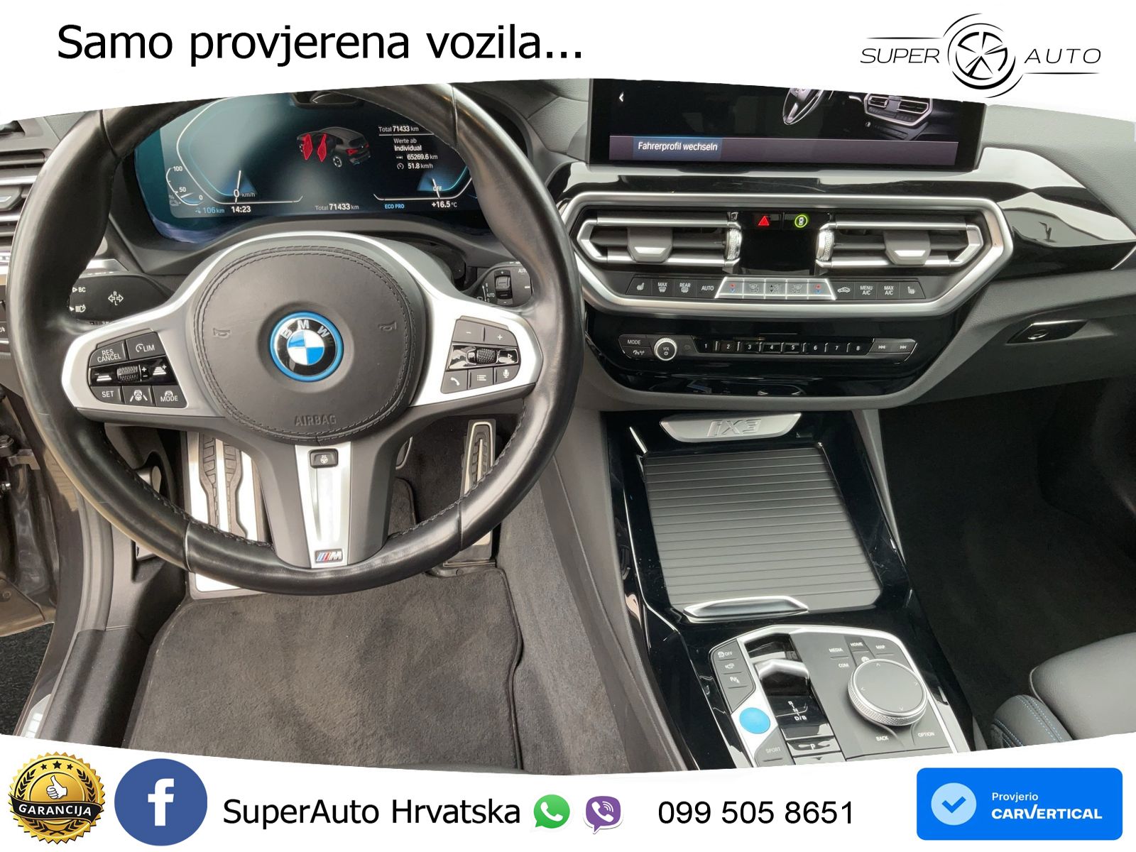 BMW iX3 80 kWh (286 KS) ACC+HEAD+GR SJED+360+PANO
