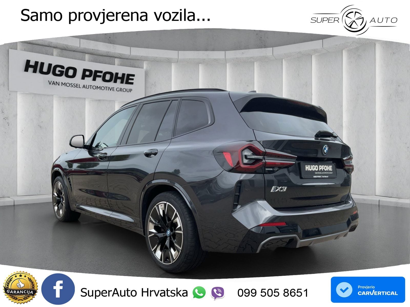 BMW iX3 80 kWh (286 KS) ACC+HEAD+GR SJED+360+PANO
