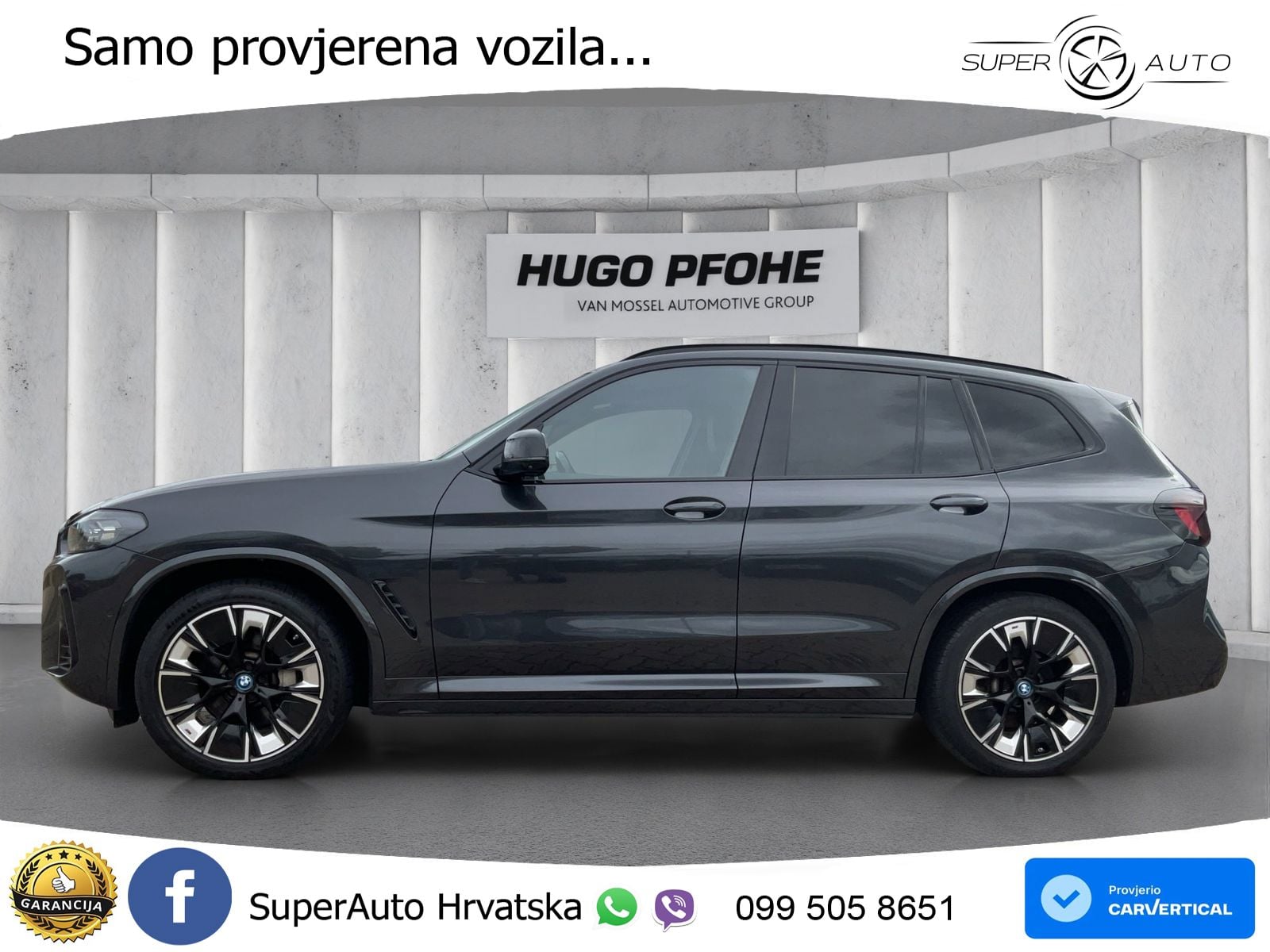 BMW iX3 80 kWh (286 KS) ACC+HEAD+GR SJED+360+PANO