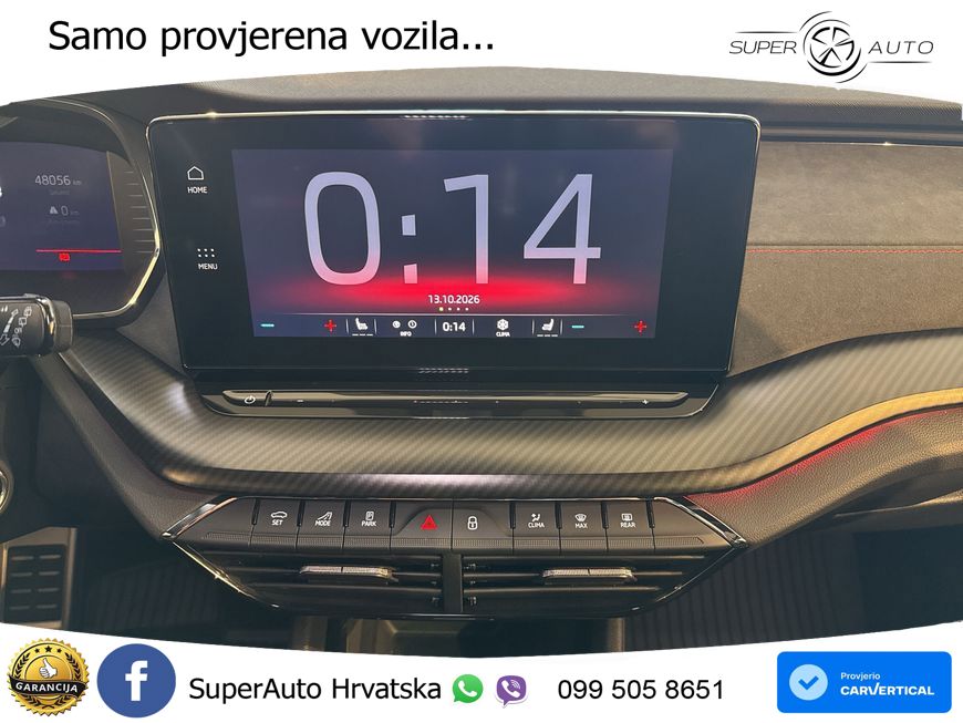 Škoda Octavia Combi RS 2.0 TDI (200 KS) DSG LED+GR SJED+ACC