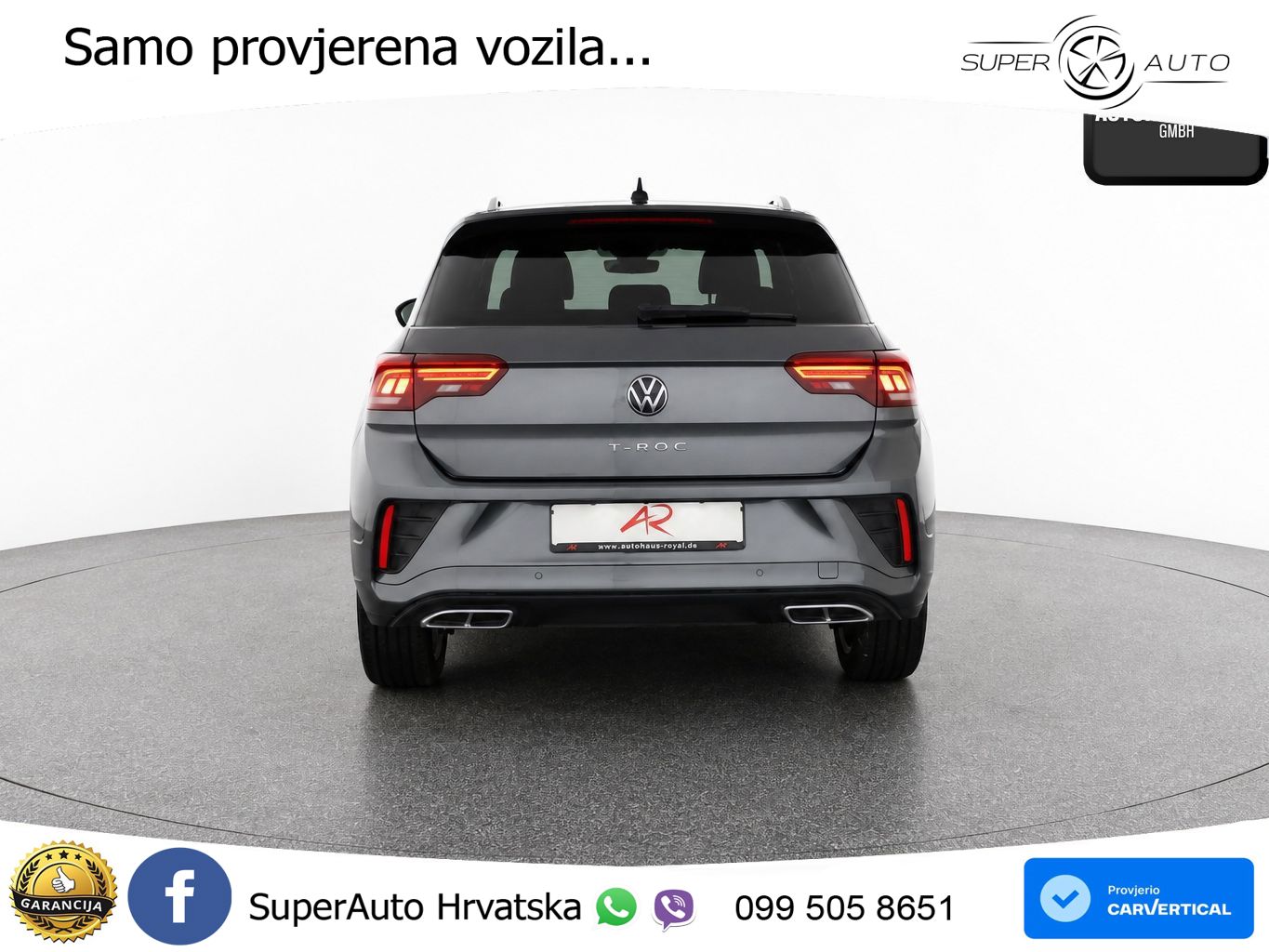 Volkswagen T-Roc 1.5 TSI (150 KS) DSG R-Line LED+GR SJED+ACC