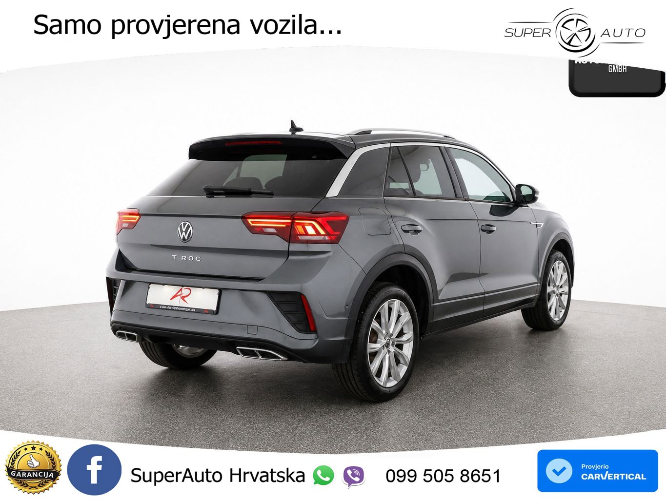 Volkswagen T-Roc 1.5 TSI (150 KS) DSG R-Line LED+GR SJED+ACC