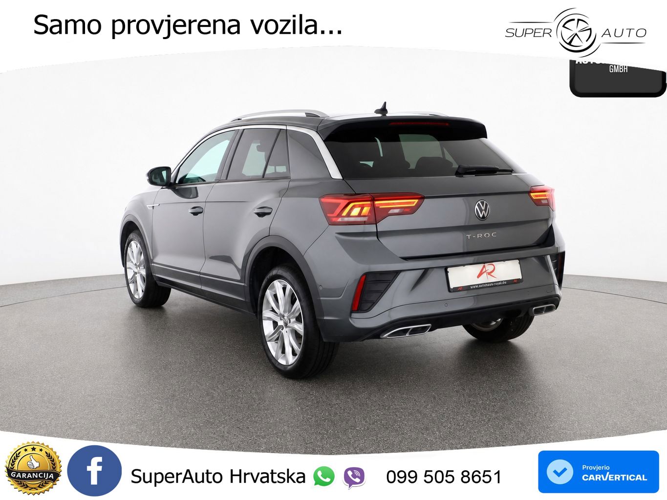 Volkswagen T-Roc 1.5 TSI (150 KS) DSG R-Line LED+GR SJED+ACC