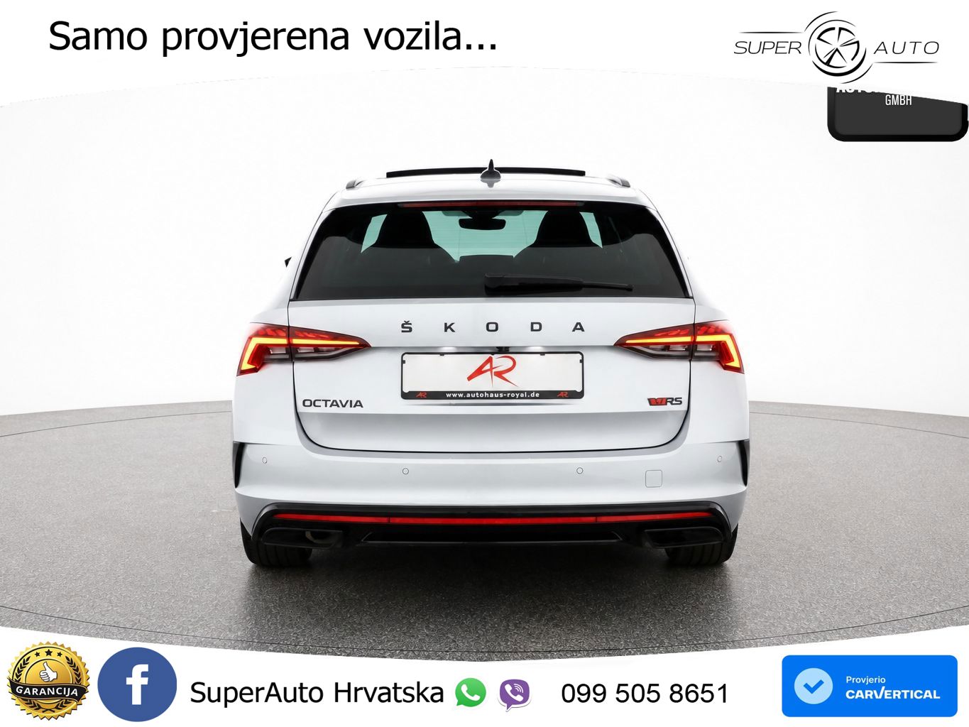 Škoda Octavia Combi RS 2.0 TDI (200 KS) 4x4 DSG LED+GR SJED+ACC