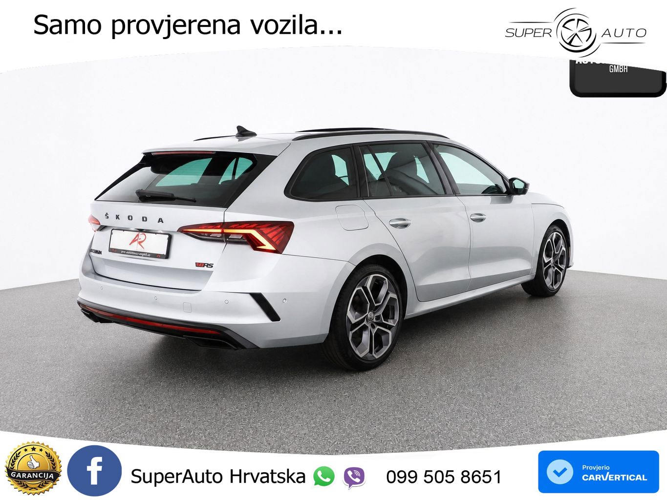 Škoda Octavia Combi RS 2.0 TDI (200 KS) 4x4 DSG LED+GR SJED+ACC