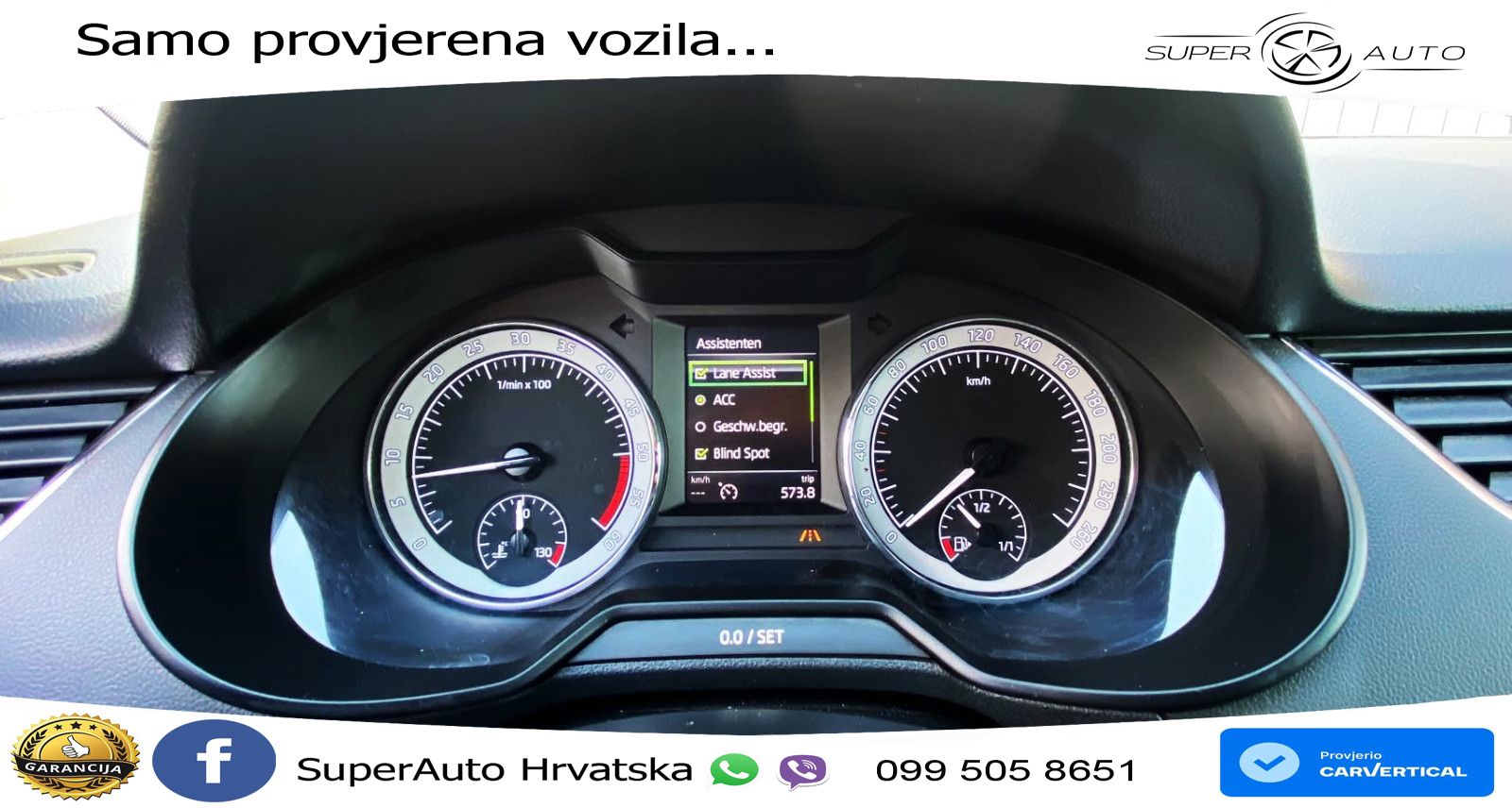 Škoda Octavia Combi 2.0 TDI (150 KS) DSG LED+GR SJED+ACC