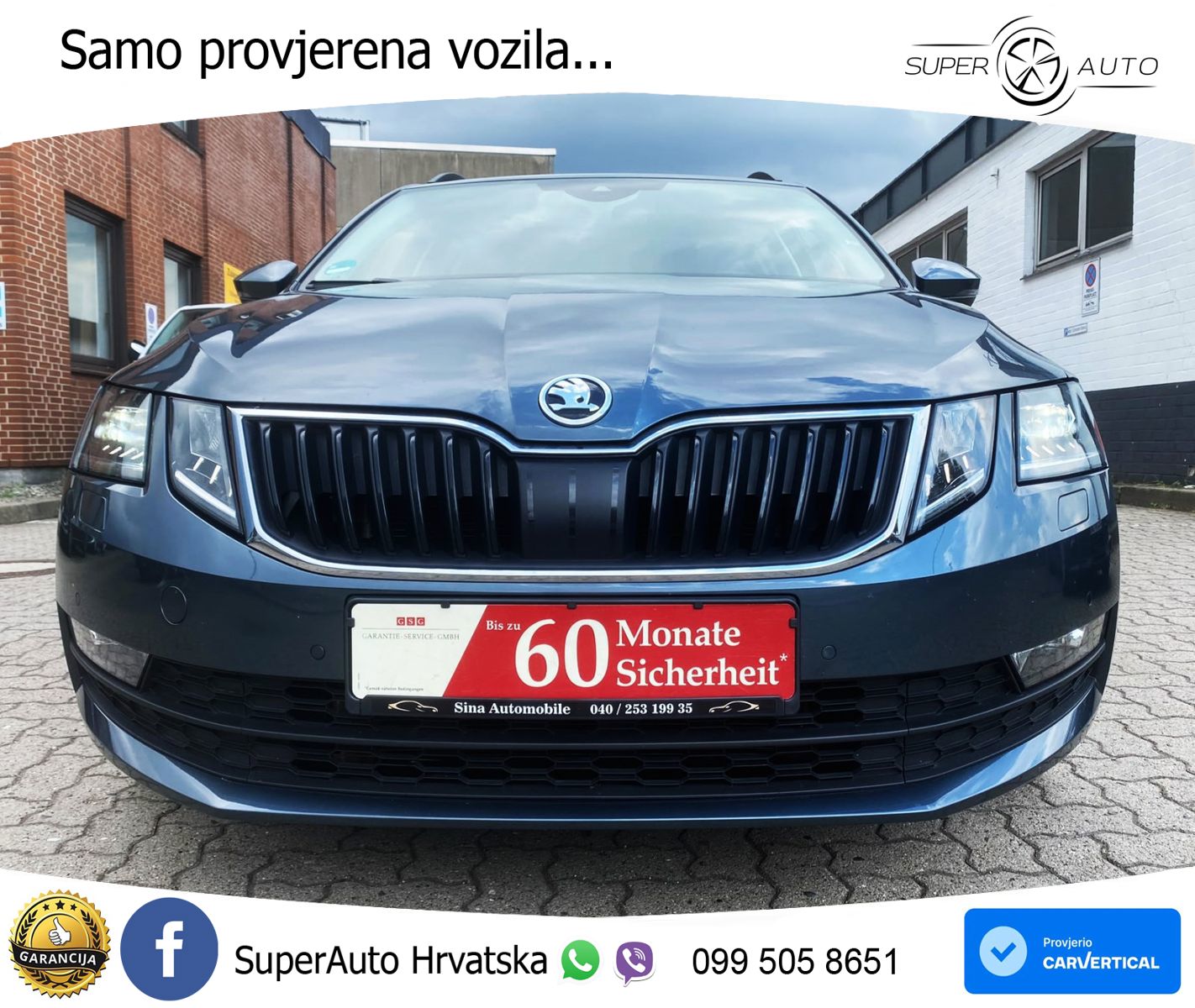 Škoda Octavia Combi 2.0 TDI (150 KS) DSG LED+GR SJED+ACC