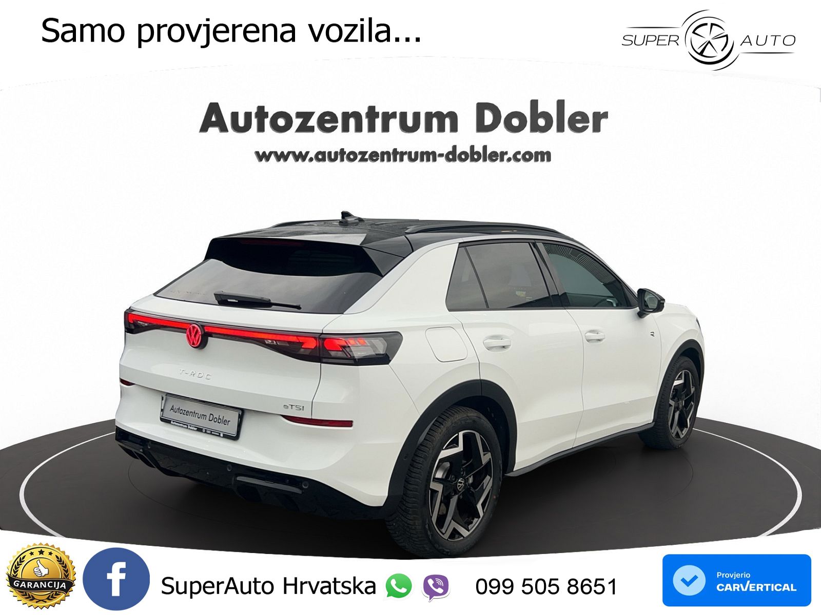 Volkswagen T-Roc 1.5 eTSI (150 KS)  DSG R-Line MATRIX+GR SJED+KAM