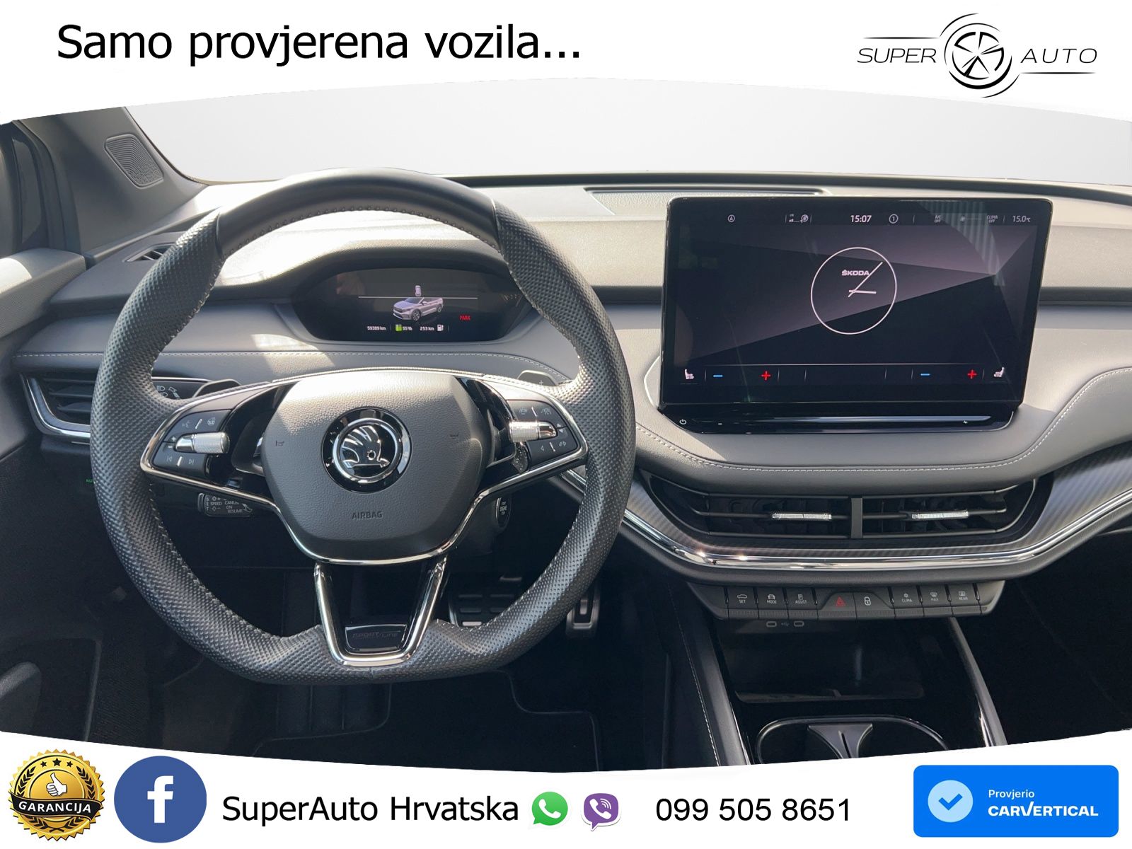 Škoda Enyaq iV 80 82 kWh (204 KS) SportLine LED+GR SJED+ACC