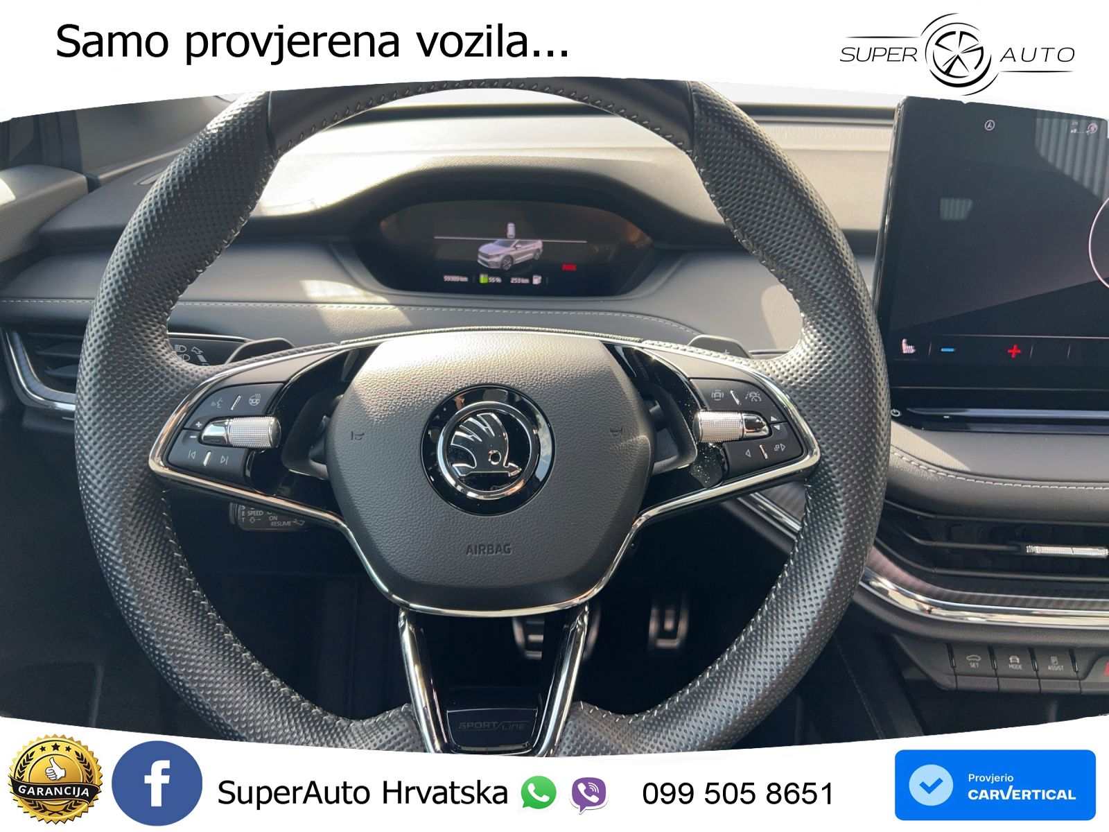 Škoda Enyaq iV 80 82 kWh (204 KS) SportLine LED+GR SJED+ACC