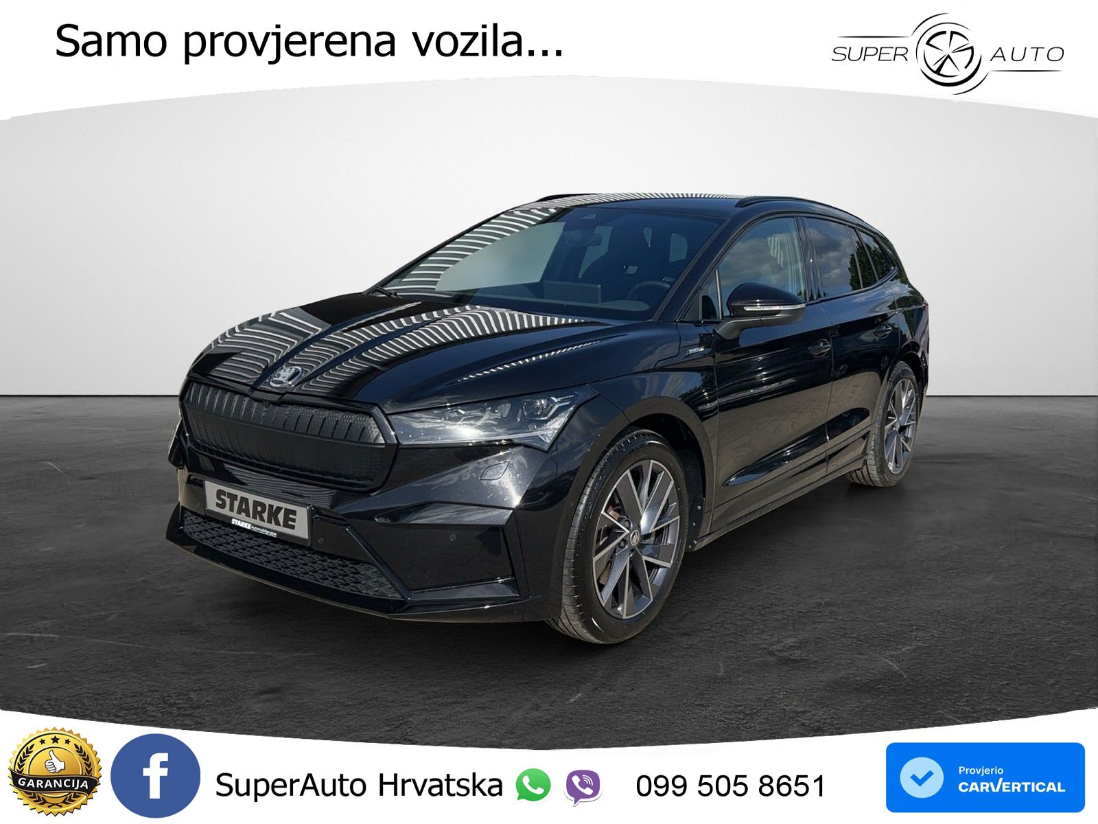 Škoda Enyaq iV 80 82 kWh (204 KS) SportLine LED+GR SJED+ACC