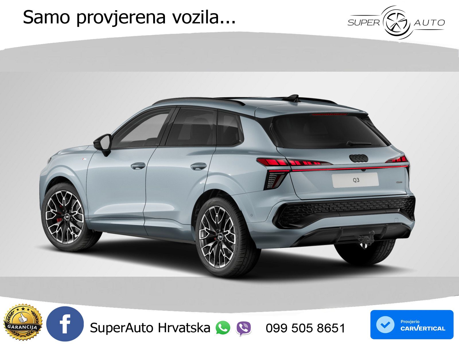 Audi Q3 2.0 TFSI (204 KS) quattro S tronic S line LED+GR SJED+ACC