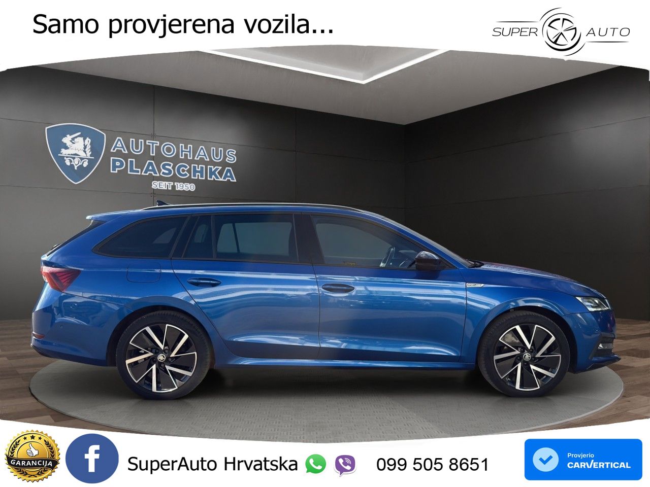 Škoda Octavia Combi 2.0 TSI (190 KS) 4x4 DSG SportLine LED+GR SJED+ACC
