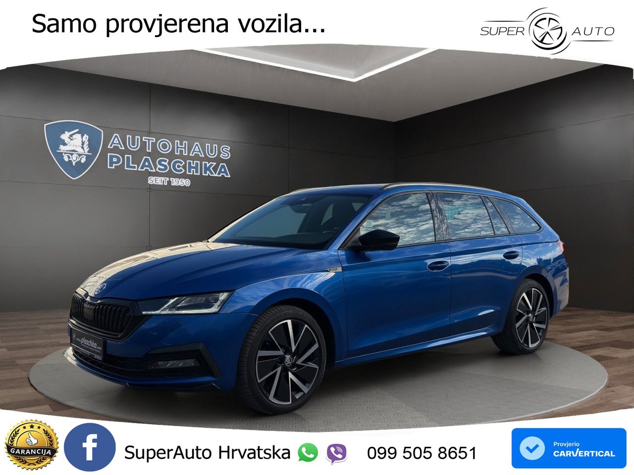 Škoda Octavia Combi 2.0 TSI (190 KS) 4x4 DSG SportLine LED+GR SJED+ACC