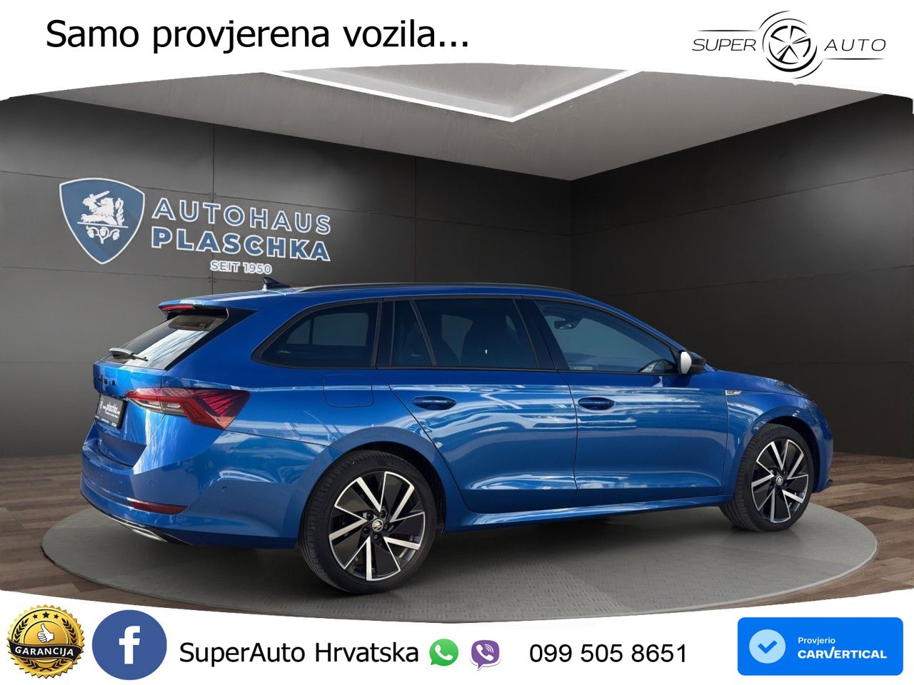 Škoda Octavia Combi 2.0 TSI (190 KS) 4x4 DSG SportLine LED+GR SJED+ACC