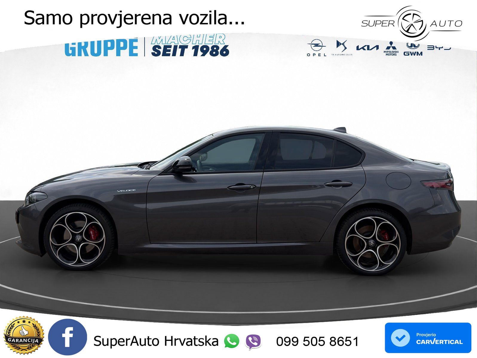 Alfa Romeo Giulia 2.0 Turbo (280 KS) AWD Automatic LED+GR SJED+ACC