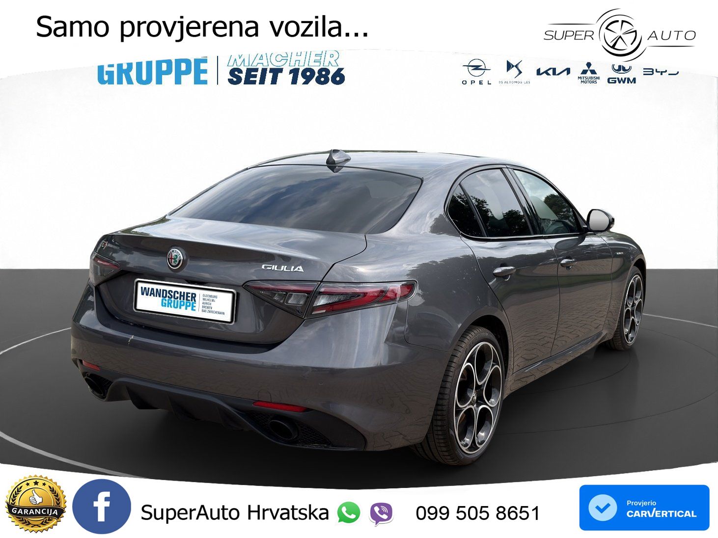 Alfa Romeo Giulia 2.0 Turbo (280 KS) AWD Automatic LED+GR SJED+ACC