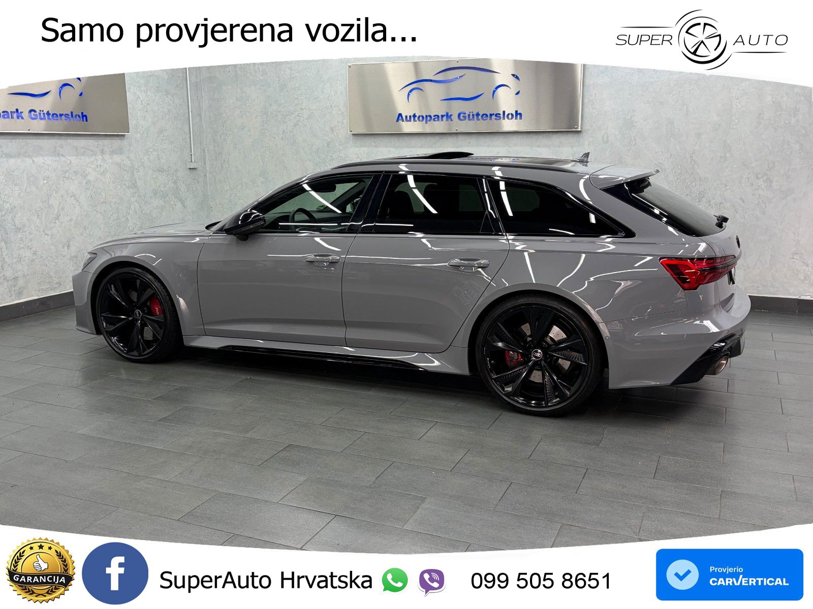 Audi RS6 Avant 4.0 TFSI V8 (600 KS) quattro Tiptronic ZRAČNI+ACC+GR SJED+KAM+PANO