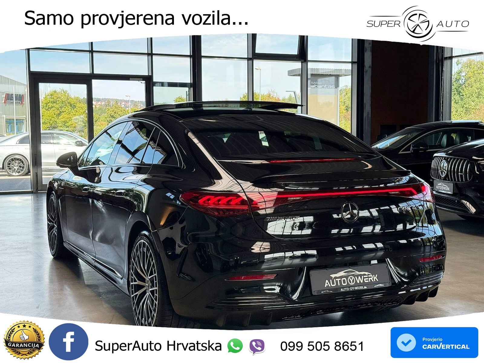 Mercedes EQE AMG 43 100 kWh (476 KS) 4MATIC ZRAČNI+ACC+GR SJED+KAM+PANO