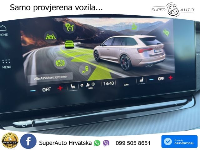 Škoda Octavia Combi RS 2.0 TDI (200 KS) DSG LED+GR SJED+ACC