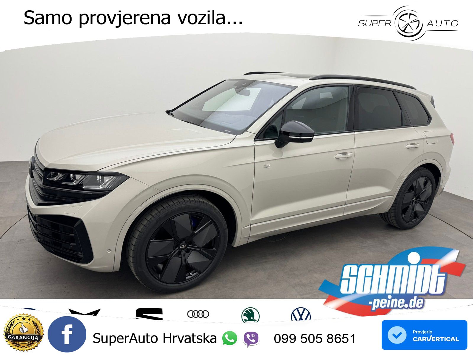 Volkswagen Touareg R 3.0 V6 TFSI (462 KS) 4MOTION Tiptronic ZRAČNI+ACC+GR SJED+KAM+PANO
