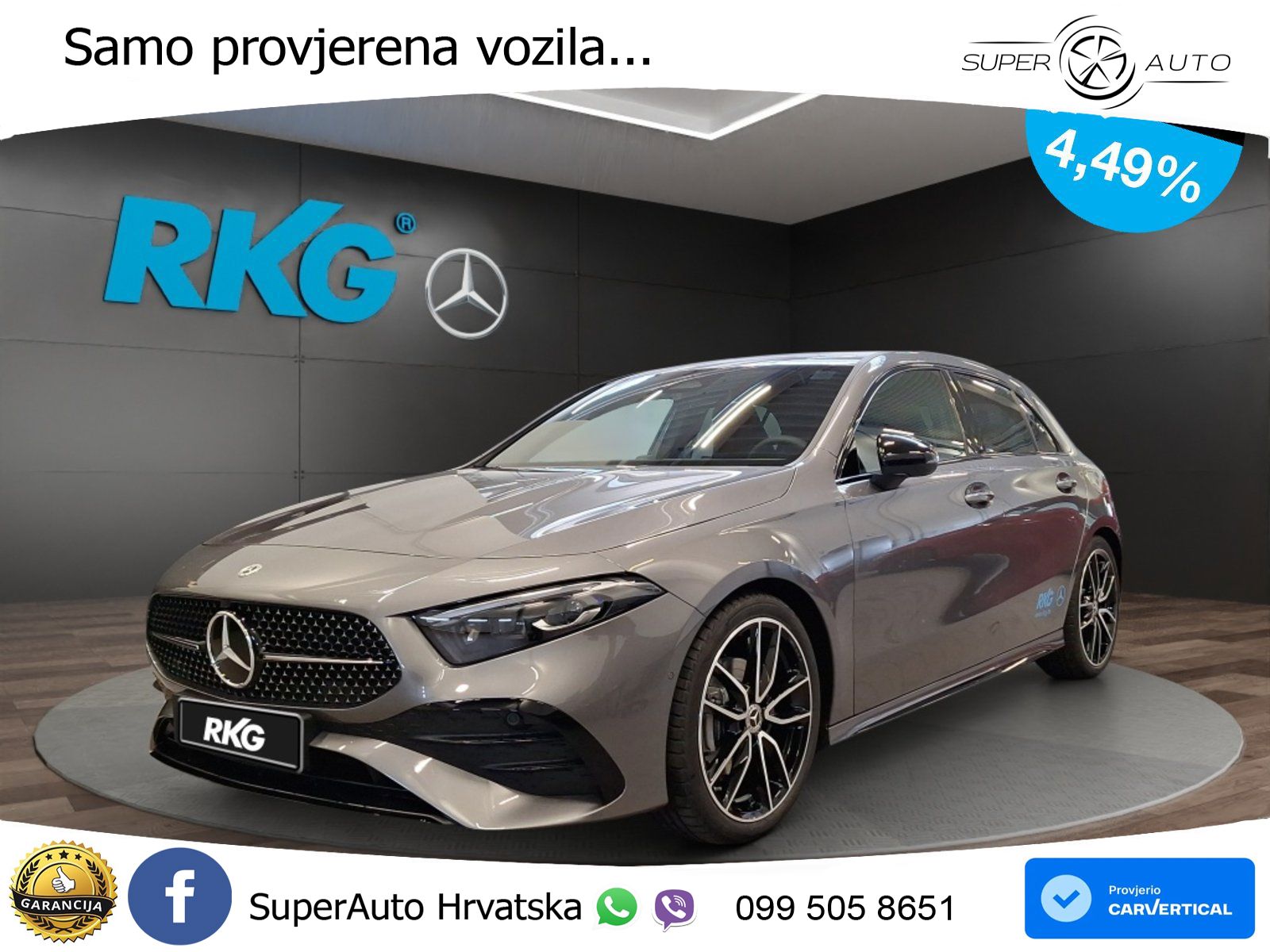 Mercedes-Benz A 200d 8G-DCT AMG LED+GR SJED+ACC