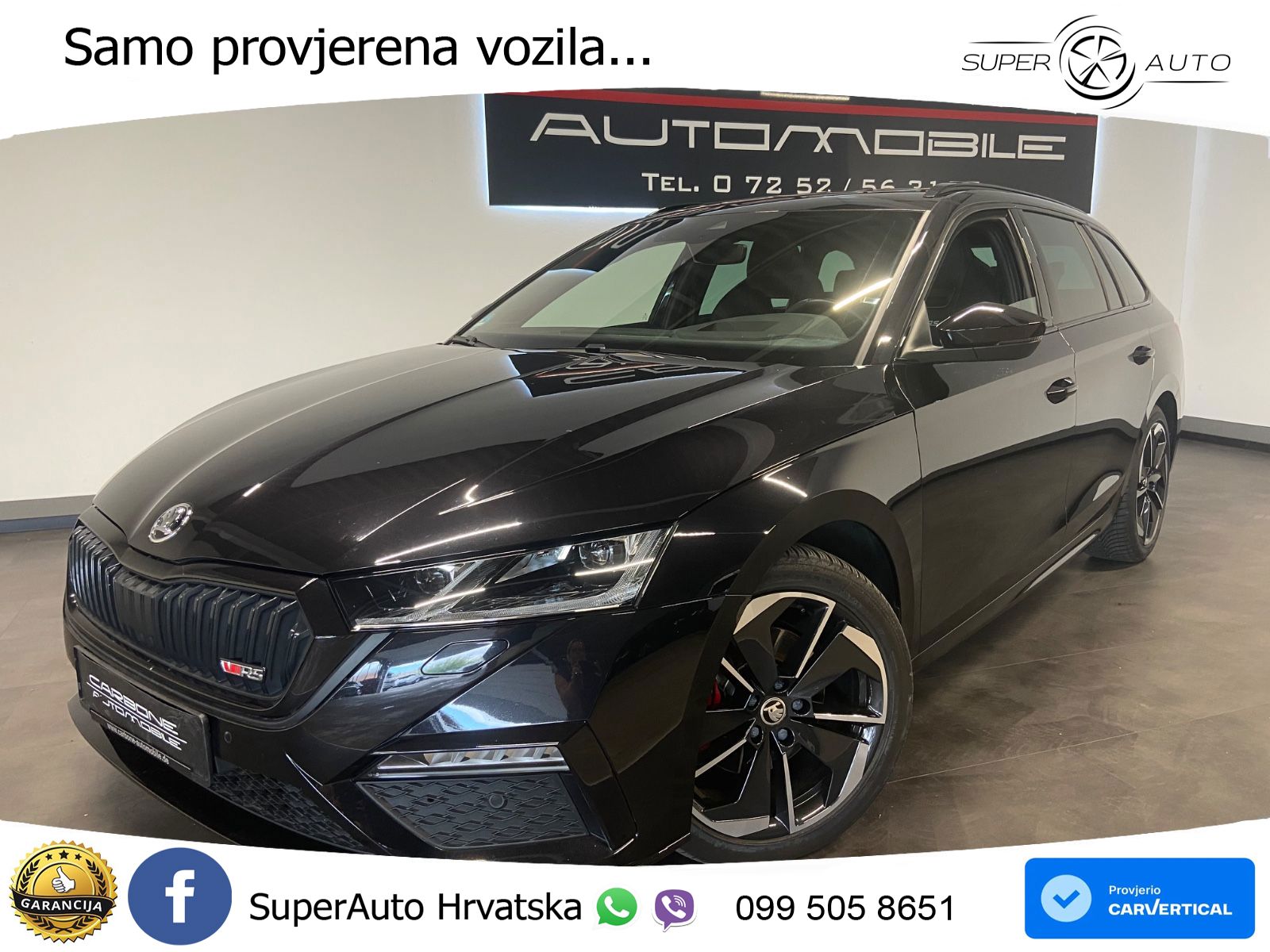 Škoda Octavia Combi RS 2.0 TDI (200 KS) 4x4 DSG LED+GR SJED+ACC