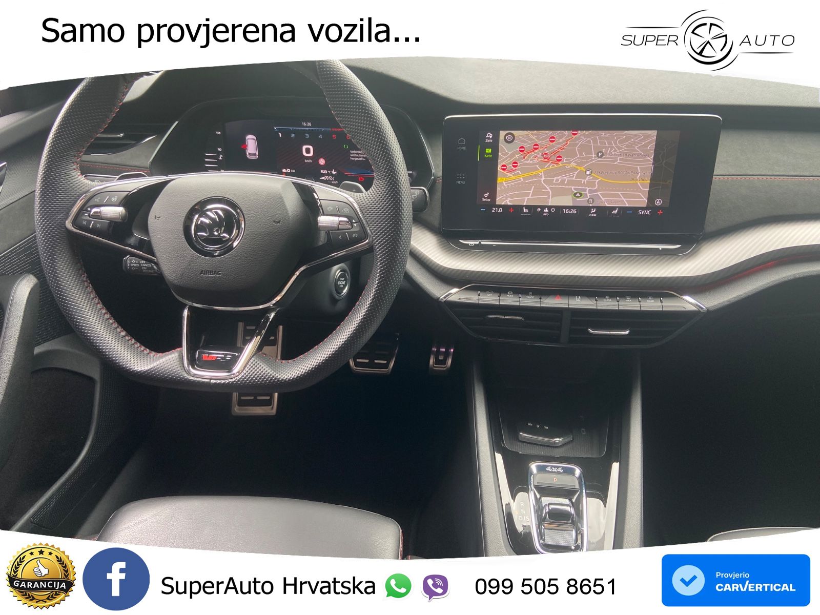 Škoda Octavia Combi RS 2.0 TDI (200 KS) 4x4 DSG LED+GR SJED+ACC