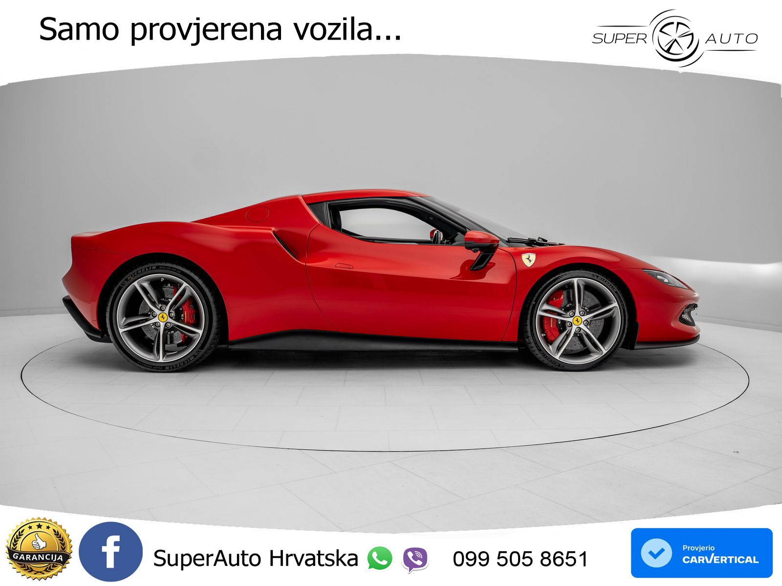 Ferrari 296 GTB 3.0 V6 (830 KS) F1 DCT