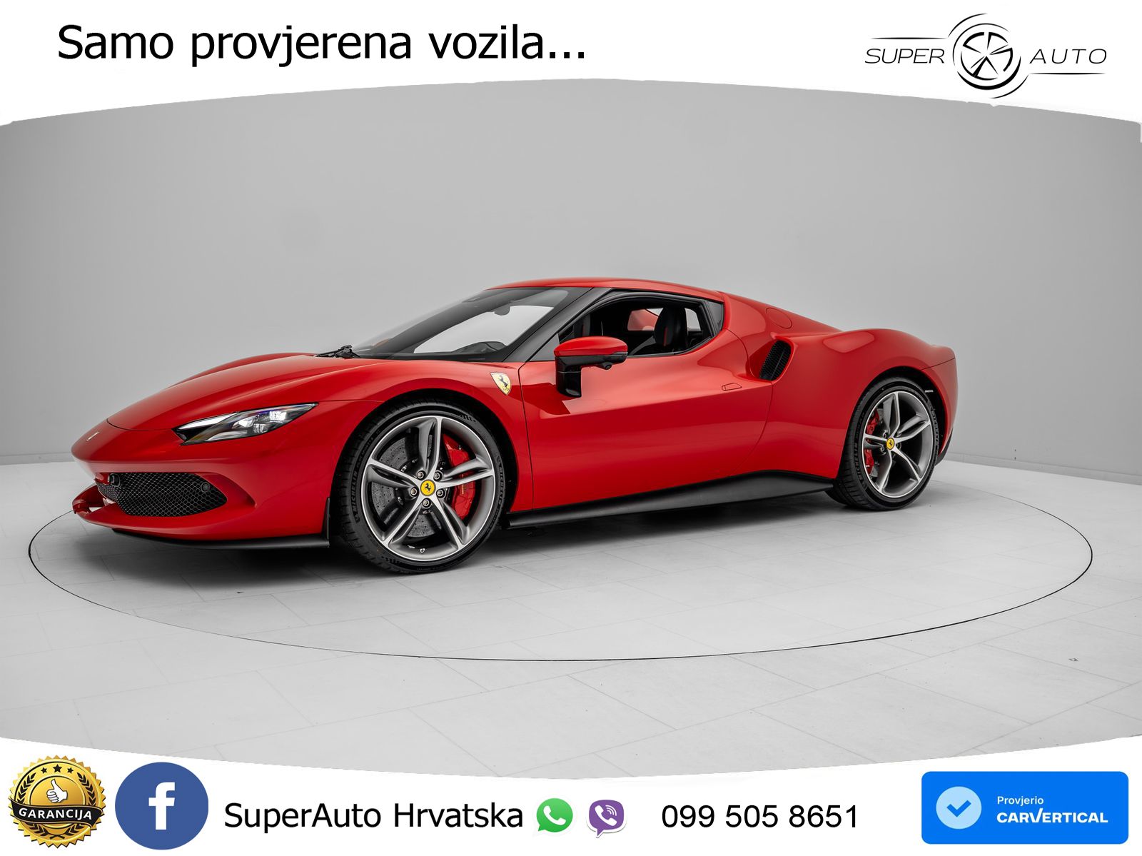 Ferrari 296 GTB 3.0 V6 (830 KS) F1 DCT