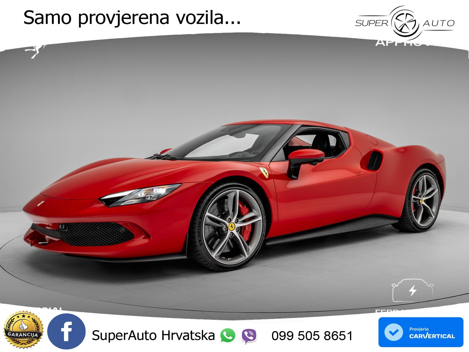 Ferrari 296 GTB 3.0 V6 (830 KS) F1 DCT