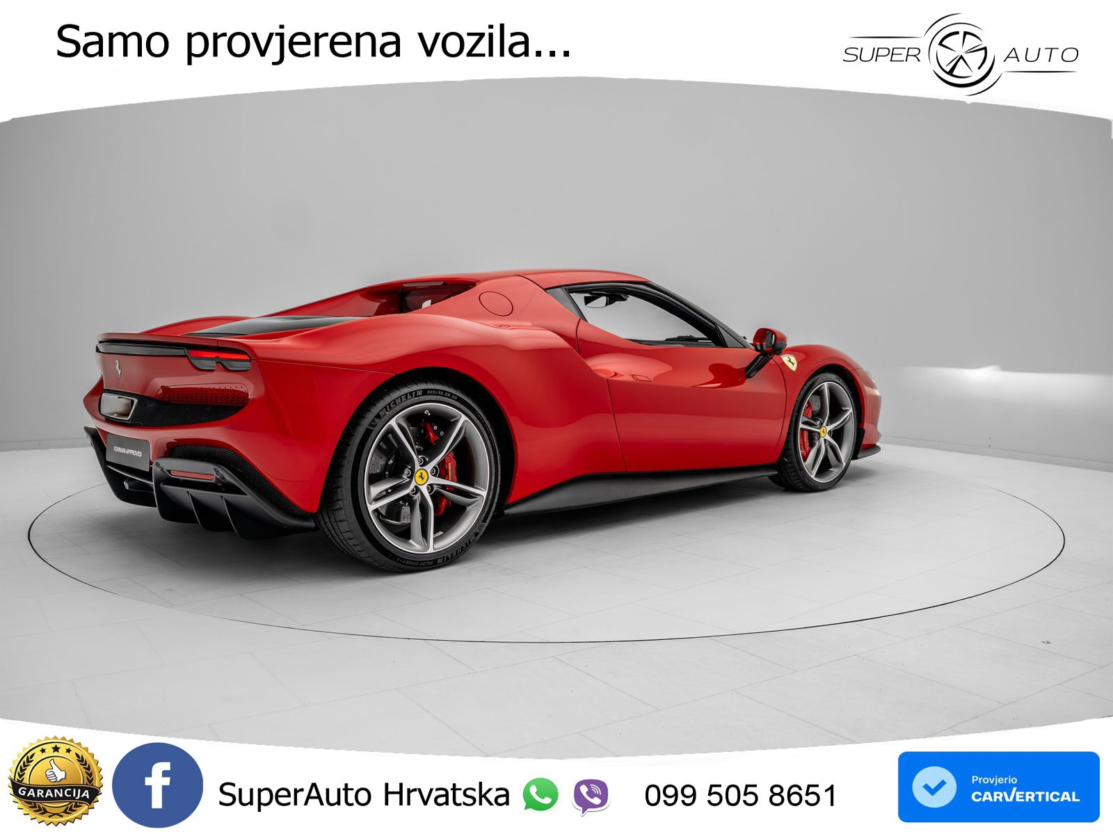 Ferrari 296 GTB 3.0 V6 (830 KS) F1 DCT