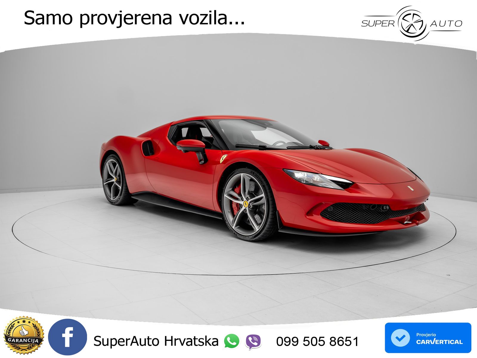 Ferrari 296 GTB 3.0 V6 (830 KS) F1 DCT