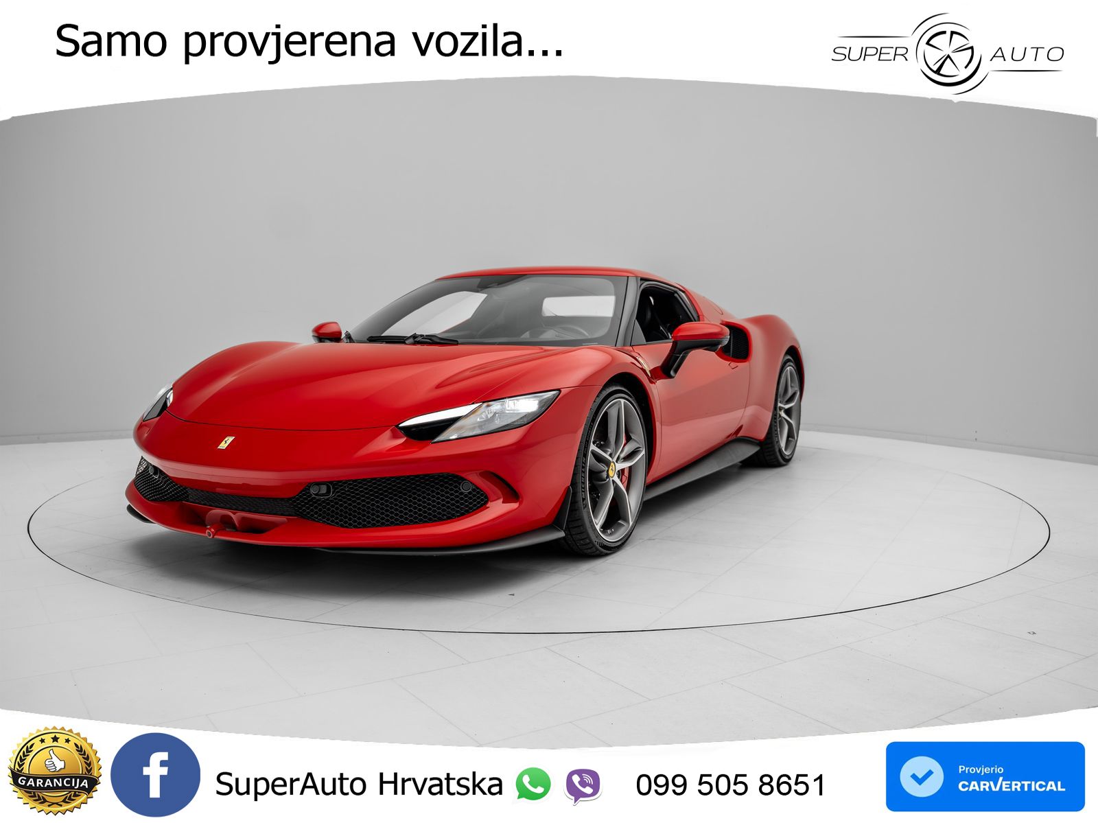Ferrari 296 GTB 3.0 V6 (830 KS) F1 DCT