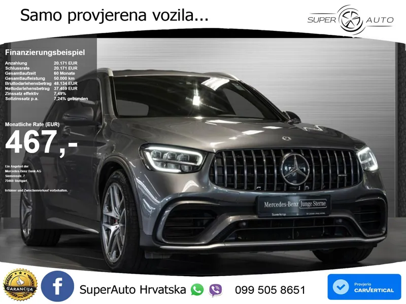 Mercedes AMG GLC 63 S V8 (510 KS) 4MATIC+ MCT