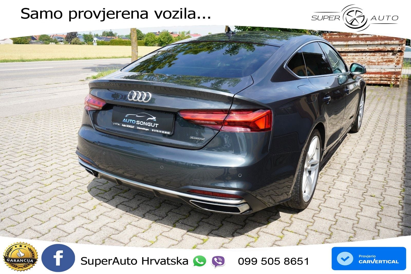 Audi A5 Sportback 45 TFSI (265 KS) quattro S tronic LED+GR SJED+ACC