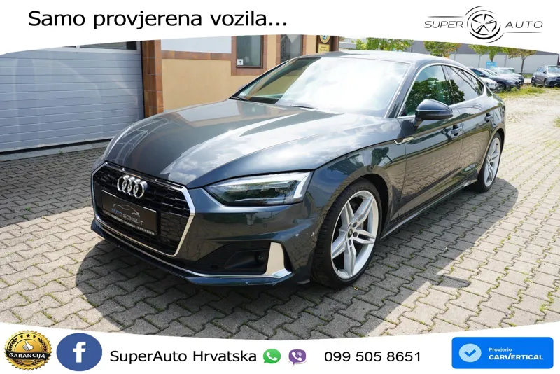 Audi A5 Sportback 45 TFSI (265 KS) quattro S tronic LED+GR SJED+ACC