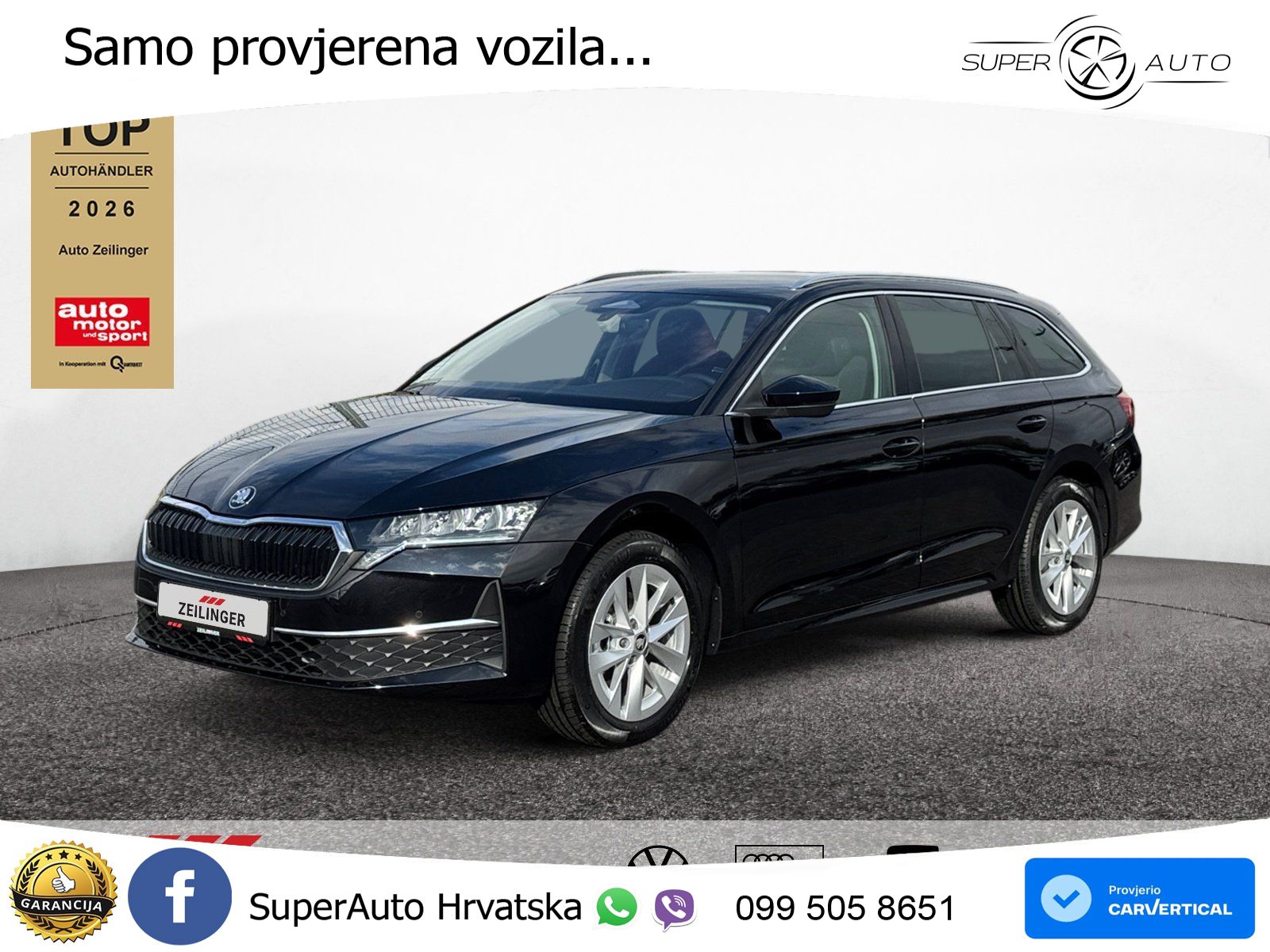 Škoda Octavia Combi 2.0 TDI (150 KS) DSG Selection LED+GR SJED+ACC