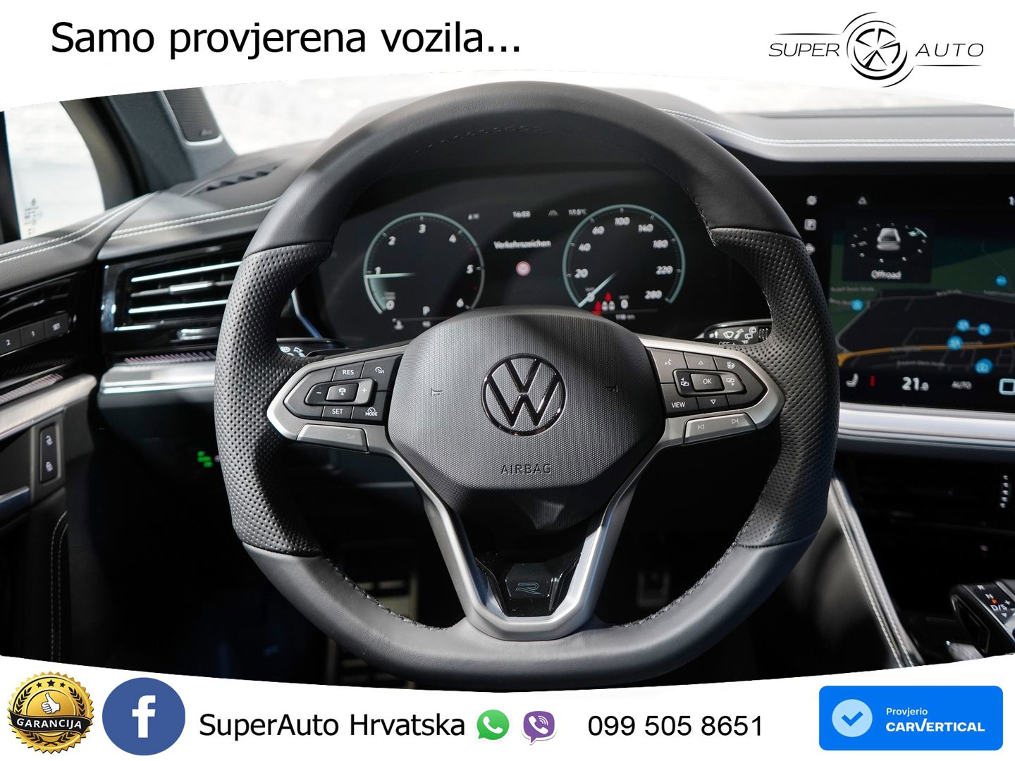 Volkswagen Touareg 3.0 V6 TDI (286 KS) 4MOTION Tiptronic ZRAČNI+ACC+GR SJED+KAM+PANO