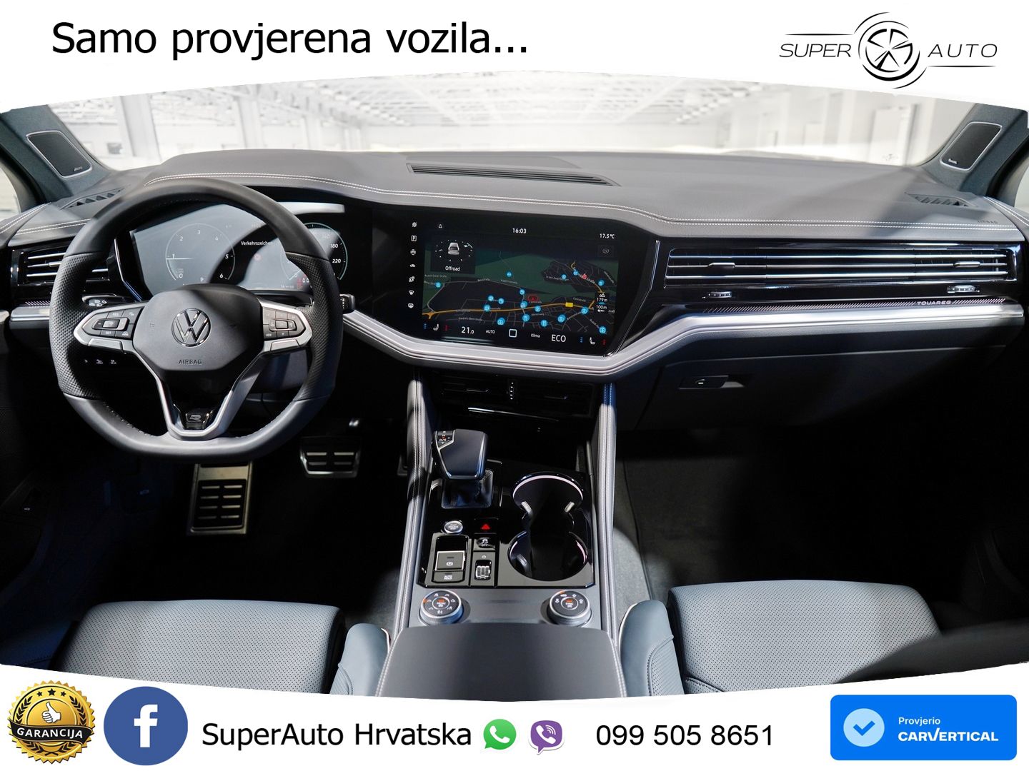 Volkswagen Touareg 3.0 V6 TDI (286 KS) 4MOTION Tiptronic ZRAČNI+ACC+GR SJED+KAM+PANO