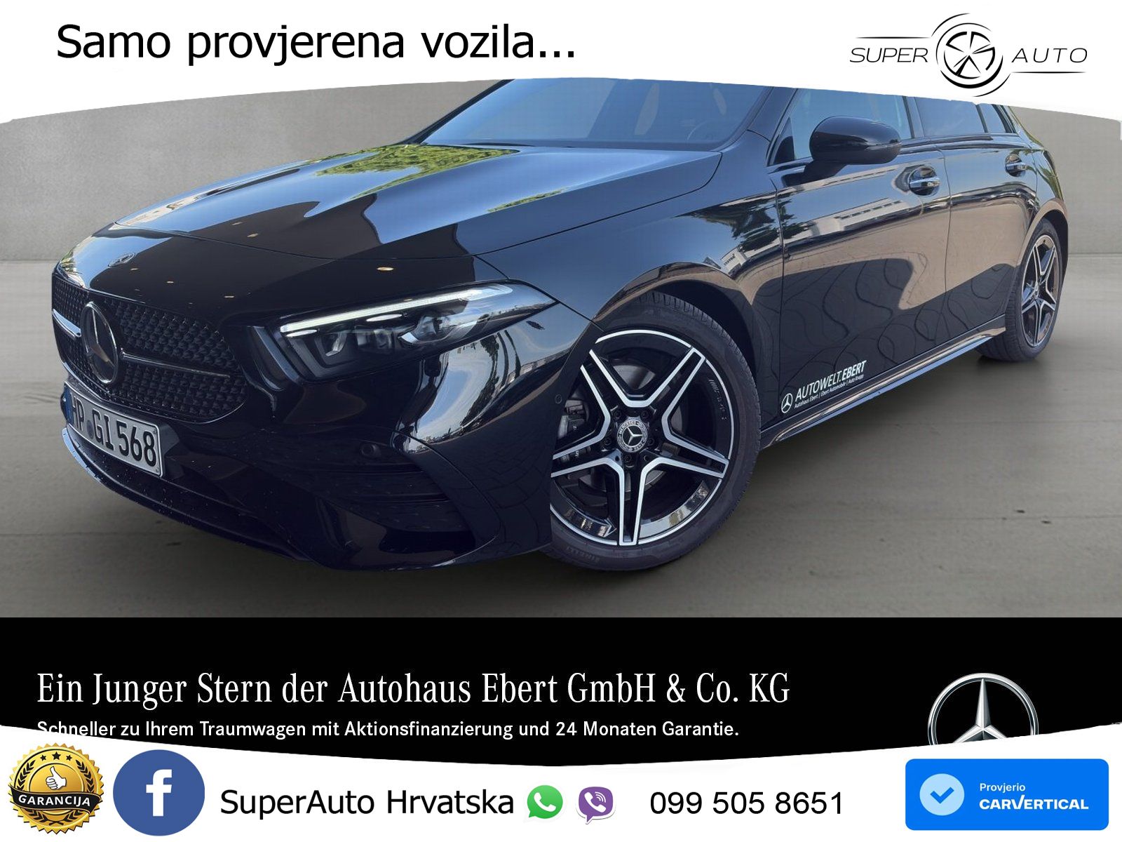 Mercedes-Benz A 200d 8G-DCT AMG LED+GR SJED+ACC