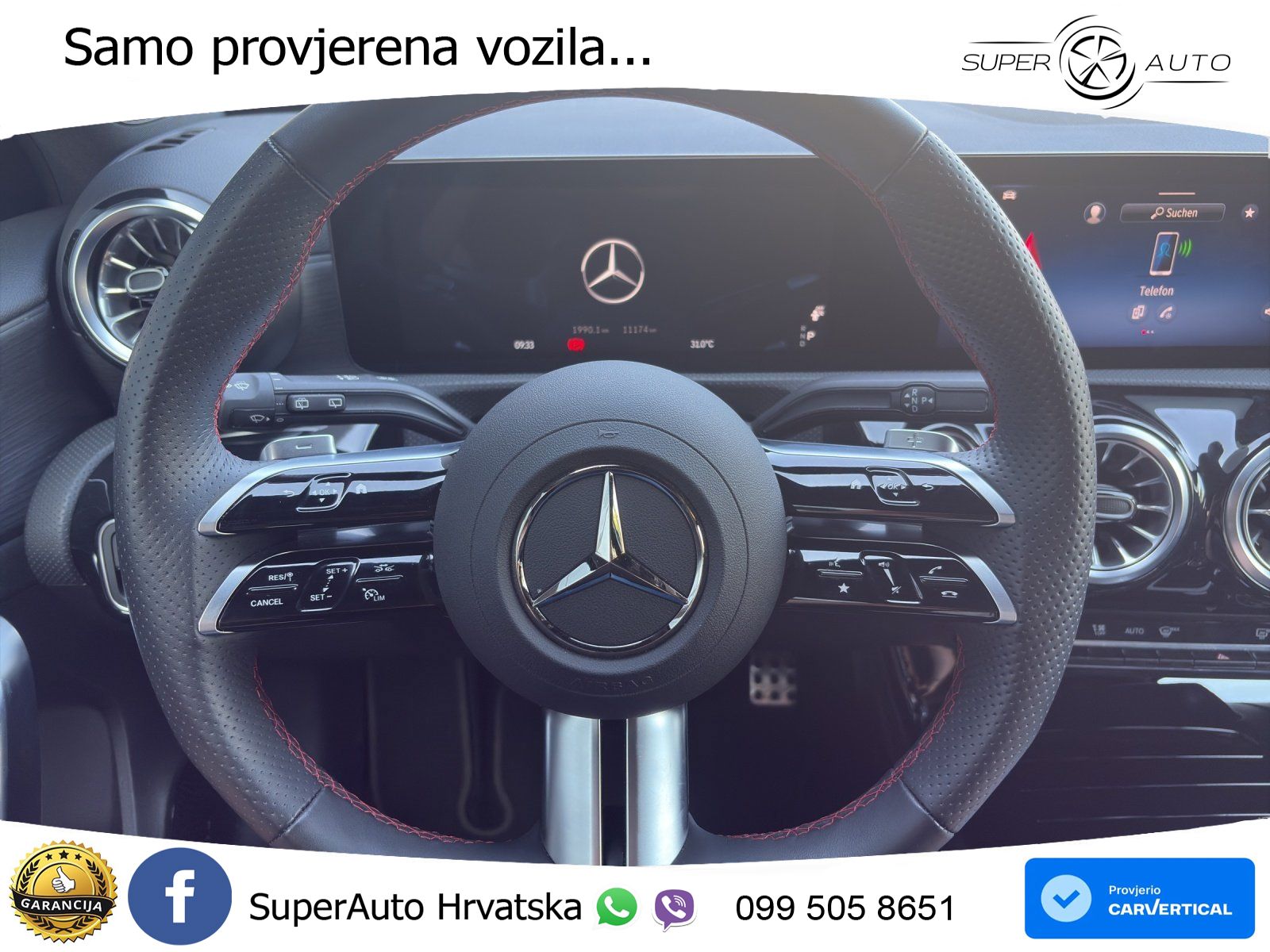 Mercedes-Benz A 200d 8G-DCT AMG LED+GR SJED+ACC