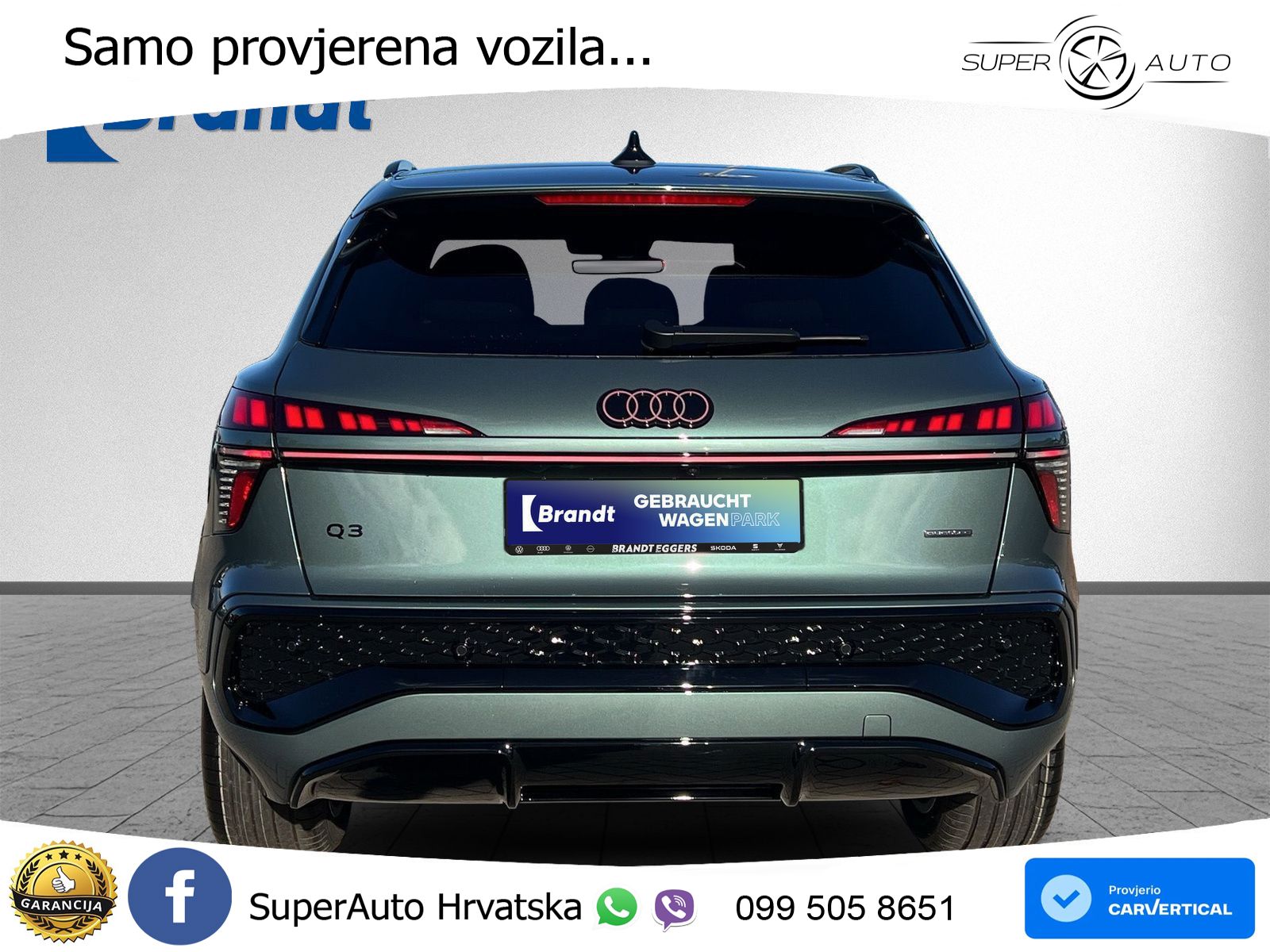 Audi Q3 2.0 TFSI (204 KS) quattro S tronic S line LED+GR SJED+ACC